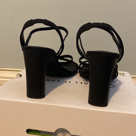 Black Strapped Heels - Picture 2 of 4